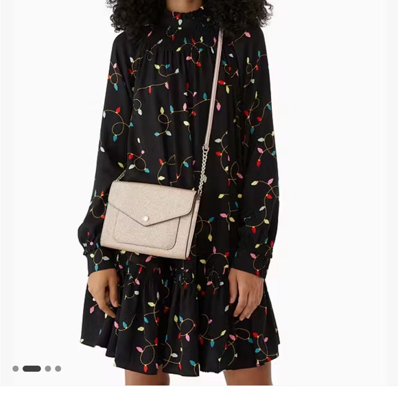 Kate Spade Tinsel Rose Gold Crossbody Bag - Picture 3 of 6